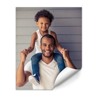 Custom poster print with photo collage for Dad