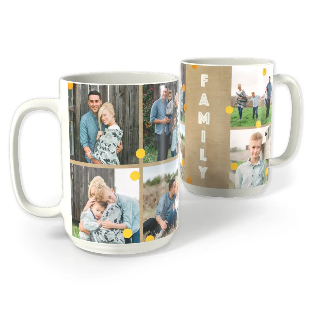 Custom ceramic photo mug, a classic personalized Easter gift.