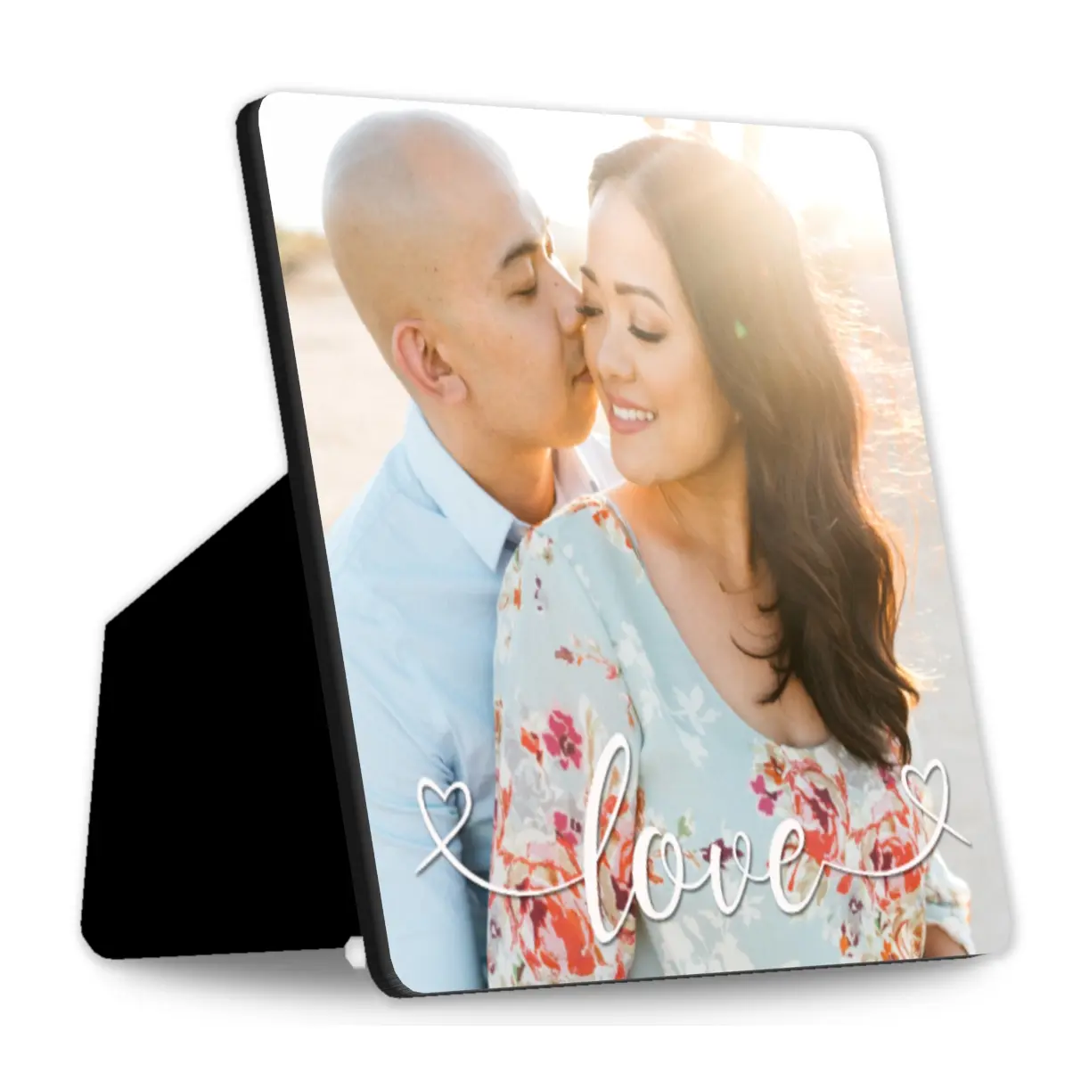 Custom wedding desk art and acrylic photo plaques
