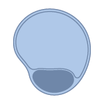 round with gel pad undefined