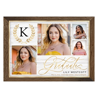 Premium gold foil graduation cards for 2026 with shimmering stamped accents on custom cardstock for a sophisticated touch.