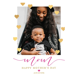 Custom Mother's Day photo cards and personalized greeting cards