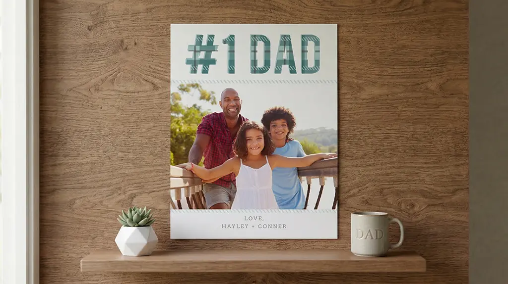 Custom photo posters for Father’s Day gifts