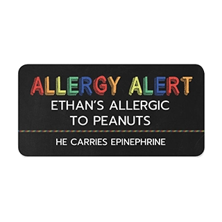 Custom Photo Stickers: Personalized labels used for allergy alerts or labeling children's belongings.