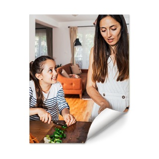 Custom semi-gloss photo poster with full-bleed vertical layout