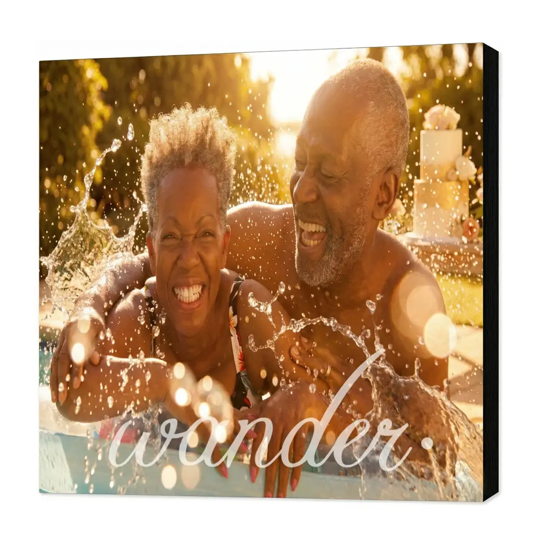 Personalized mounted wall art for a thoughtful adult birthday present.