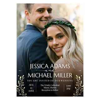 Custom wedding photo cards and personalized save the date cards