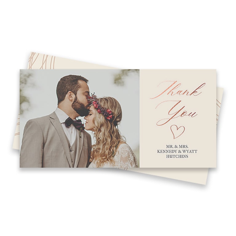 Same-Day 4x8 Photo Card – wedding thank you stationery