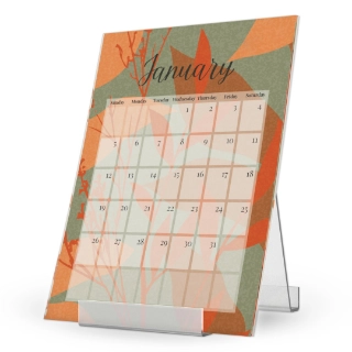 Custom Desk Calendars: Personalized Monthly Card Easel