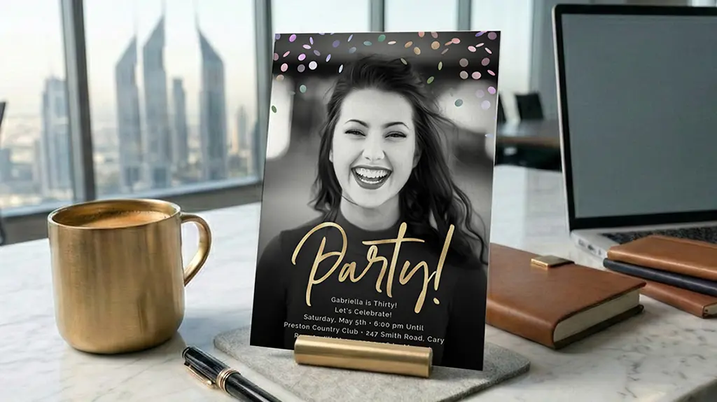 Professional business invitation printing for corporate events and networking