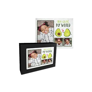 Puzzles: A personalized jigsaw puzzle with a photo collage of a girl and the text You Guac My World.