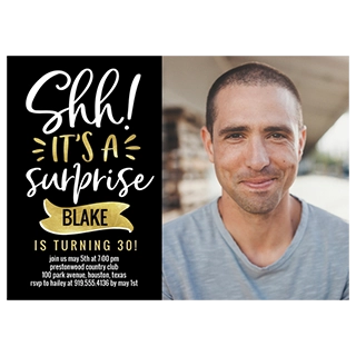 Personalized photo cards and adult birthday invitations