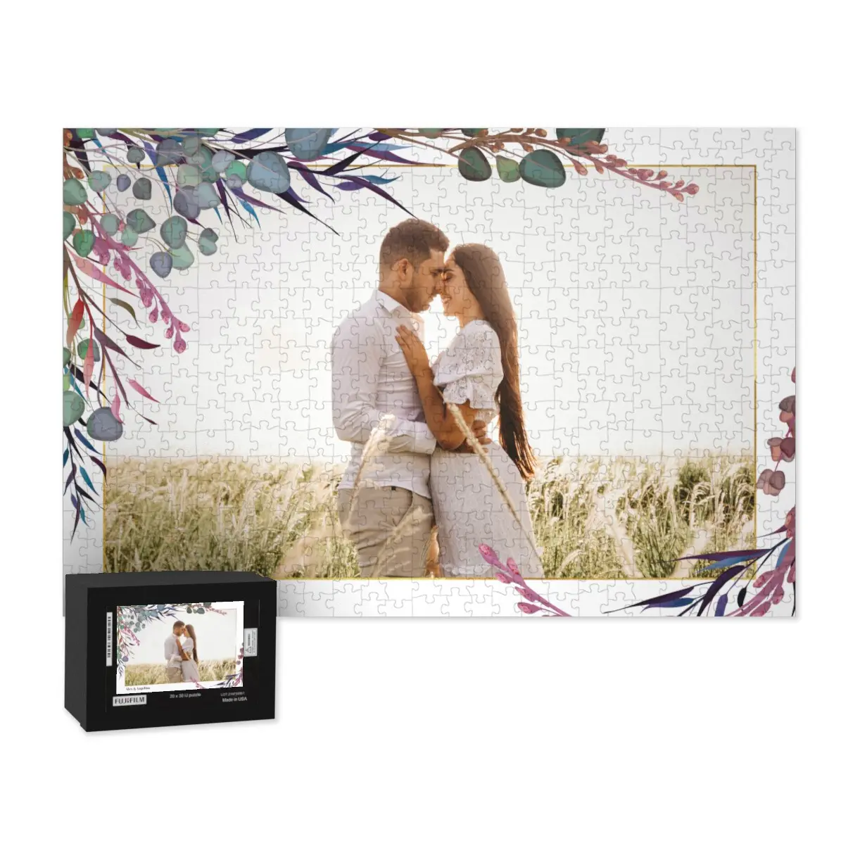 Custom photo wedding puzzles for unique gifts