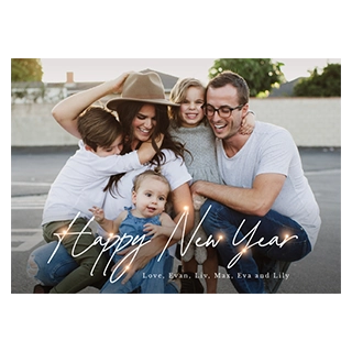 Personalized Christmas photo cards and custom New Year greeting cards