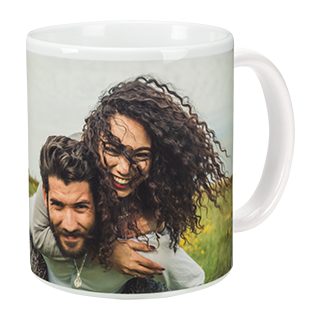 Personalized 11oz Ceramic Mug – classic white custom photo gift
