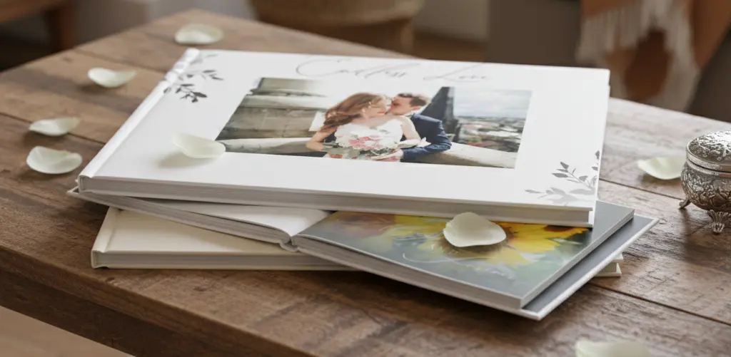 Custom wedding photo books and cherished memory keepsakes