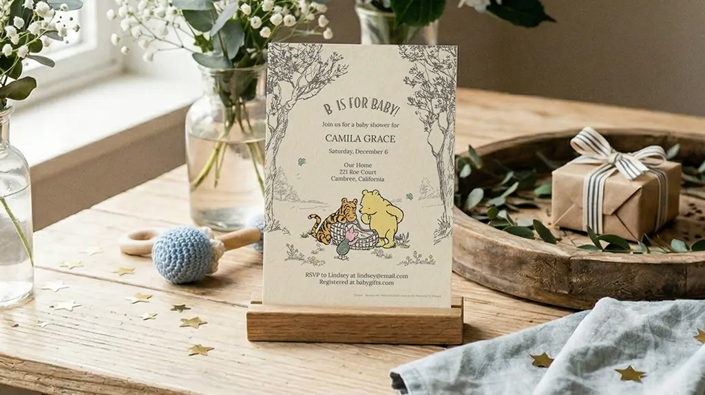 Design your own baby shower invitations with professional photo printing