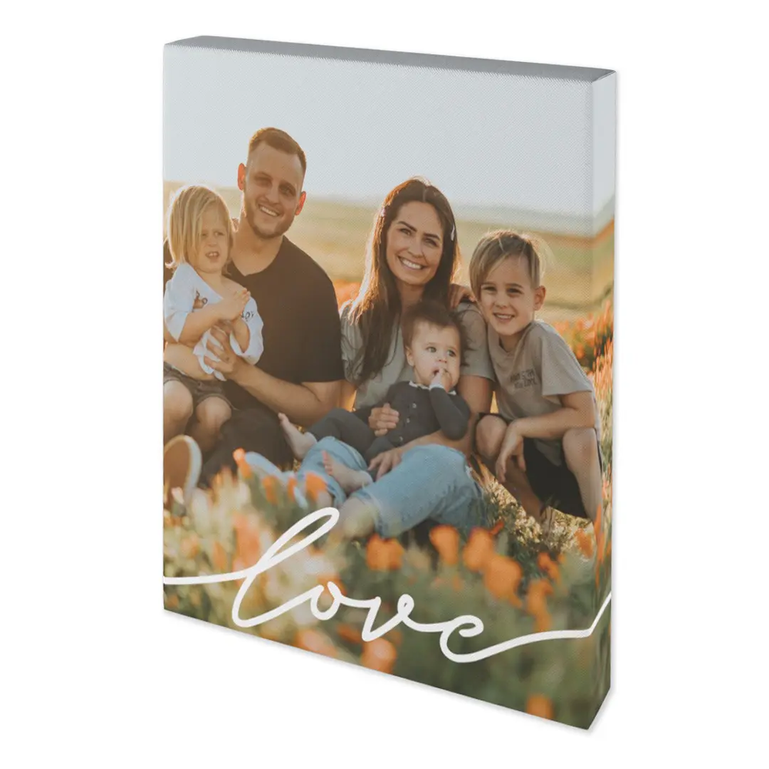 High-quality traditional gallery-wrapped photo canvas print