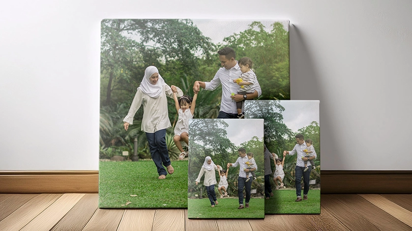 Gallery Wrapped Canvas Prints – custom family photo wall art