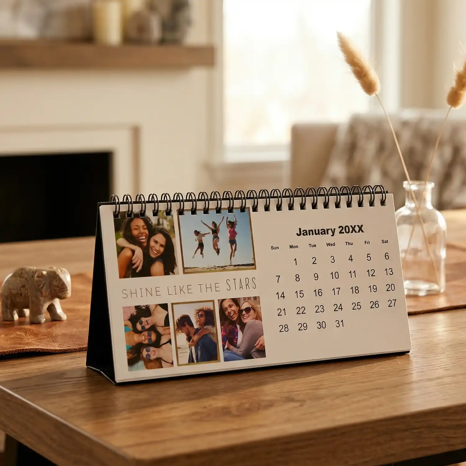 Same day gifts featuring custom 4x8 desktop calendars for 1-hour pickup at your local store.