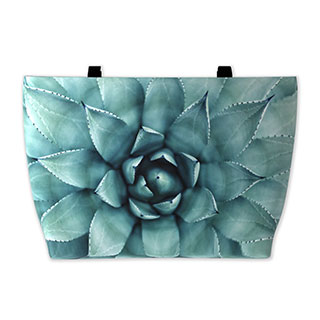 Weekender Totes: A large weekender tote bag with a full-photo design of a succulent plant.