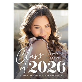 Personalized graduation photo cards and custom announcements