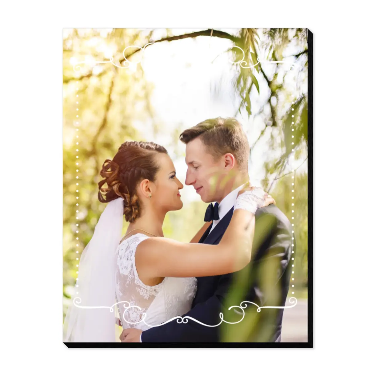 High-quality mounted wall art for wedding photos