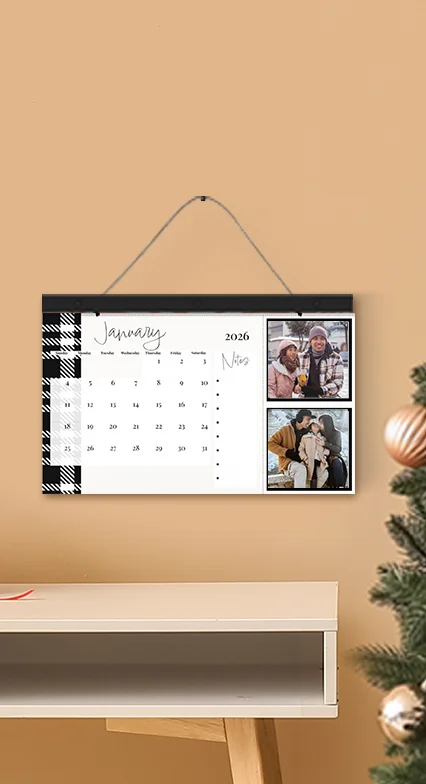 Custom Keepsake Calendar: 2026 Hanging Photo Planner