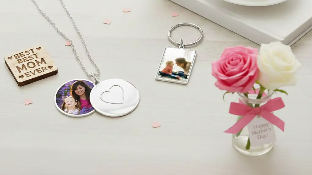Personalized locket and photo jewelry keepsakes for mom