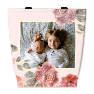 Custom canvas tote bag, perfect for personalized Easter baskets.