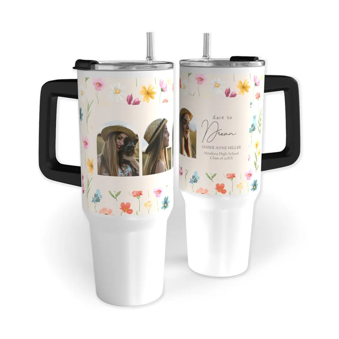 Personalized travel mug for coffee on Easter morning.