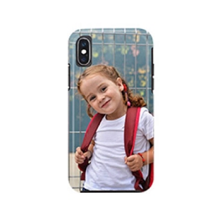 Custom phone case with full-bleed photo printing to keep loved ones close.