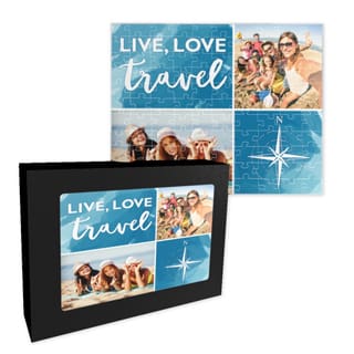 Custom photo puzzle for downtime in the dorm.