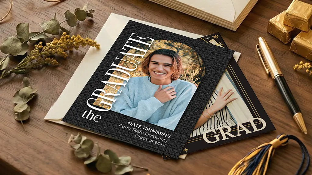 Custom graduation invitation printing for the Class of 2026