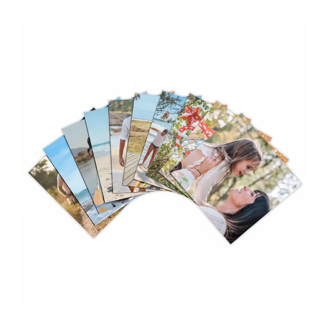 Set of 10 custom mini photo magnets for personalized home decor