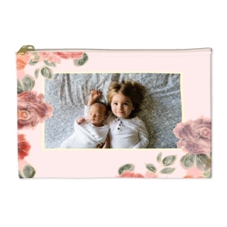 Custom accessory pouch, ideal for holding Easter treats or makeup.