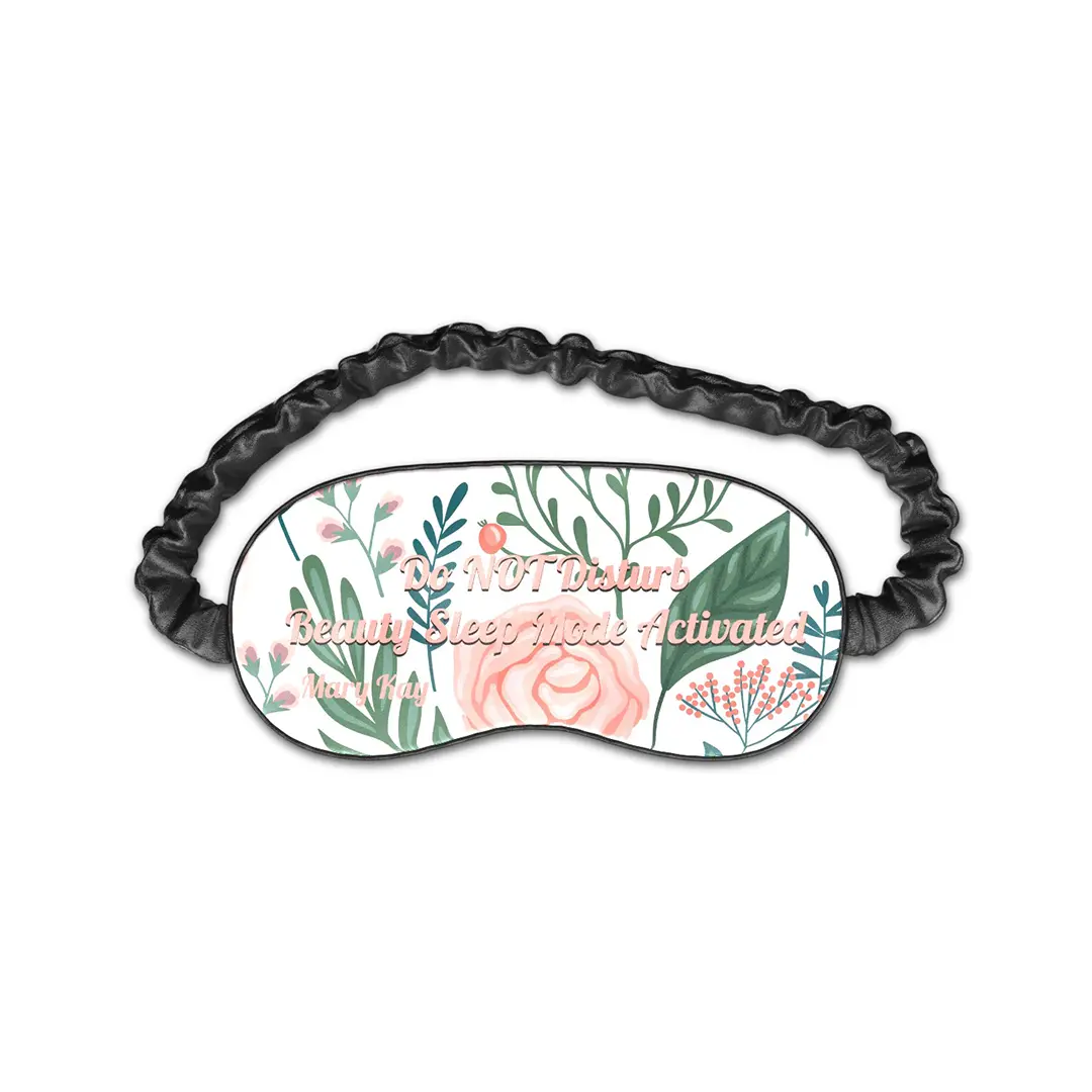 Custom travel eye mask with personalized photo or name