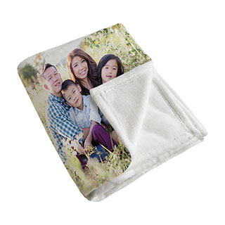 Cozy custom photo blanket, a warm personalized Easter gift.