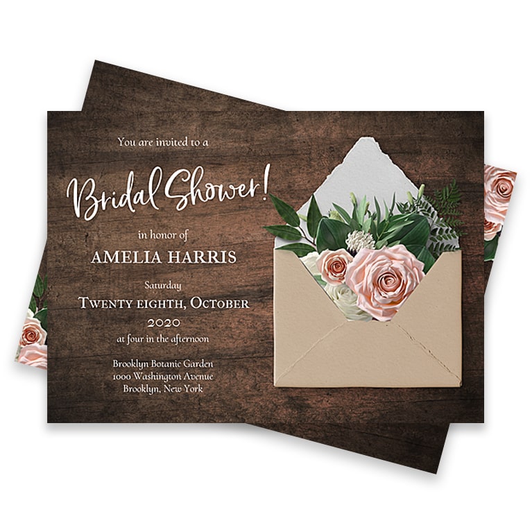 Custom Bridal Shower – 5x7 wedding cards