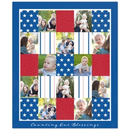 50x60 Plush Fleece Blanket with Americana design