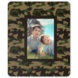 50x60 Sherpa Fleece Photo Blanket with Camo design
