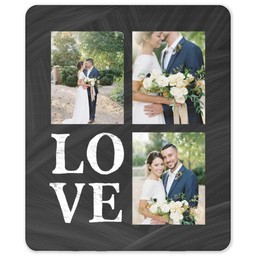 50x60 Sherpa Fleece Photo Blanket with Chalkboard Love design