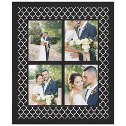 50x60 Plush Fleece Blanket with Lattice Fancy design