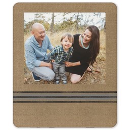 50x60 Sherpa Fleece Photo Blanket with Linen Gray design