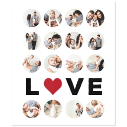 50x60 Plush Fleece Blanket with Love Circle Grid design
