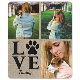 50x60 Sherpa Fleece Photo Blanket with Natural Pet Love design
