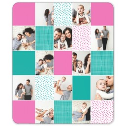 50x60 Sherpa Fleece Photo Blanket with Quilted Girl design