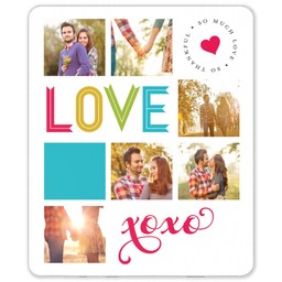 50x60 Sherpa Fleece Photo Blanket with So Much Love design