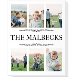 11x14 Photo Canvas with Family Name design