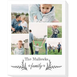 11x14 Photo Canvas with Laurel design